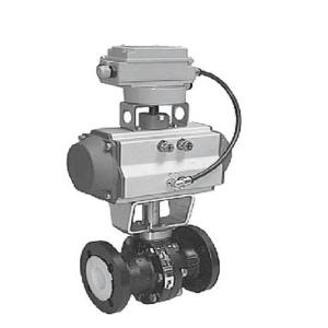 China PTFE Lined Ball Valve Pneumatic Supply Class 150 Pressure NPS 1 - NPS 8 Size wholesale