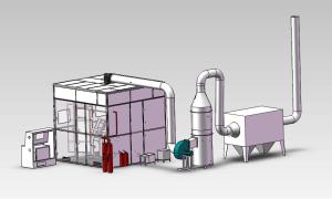 China Aircraft Flammability Test Chamber , White 1200 Degree Vertical Flame Test Chamber wholesale