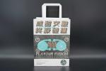 OEM Personalized Paper Bags Kraft White Paper Bags With Rope Handles