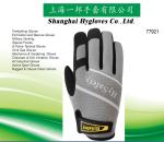Reflective Durable Synthetic Leather EN388 CE Certified wWith Magic Tape