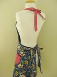 Ladies Apron, Adult Apron, Blue Kitchen Apron, Full Cooking Apron, Kitchen Apron