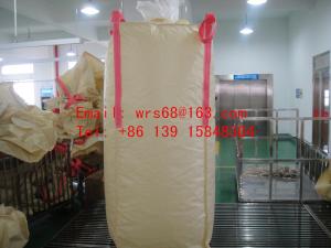 China PVC resin Beige 2 Ton bulk bags with top and bottom spout PVC resin wholesale
