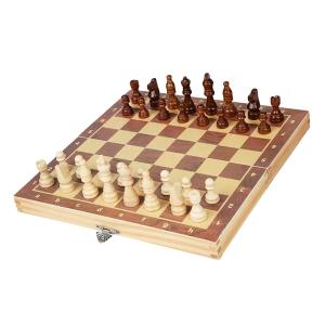 China Chess Set for Adults Kids Wooden Foldable Chess Board Tabletop Chess Game Toy Set wholesale