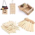 Colorful Birch Wooden Ice Cream Stick Jumbo Craft 93mm 114mm