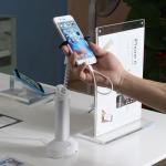 COMER anti-theft gripper metal magnetic stands for mobile phone stores security
