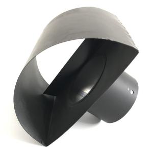 China Twin Wall Black Chimney Pipe , 6 Single Wall Stove Pipe Unshielded Minimum Clearance wholesale
