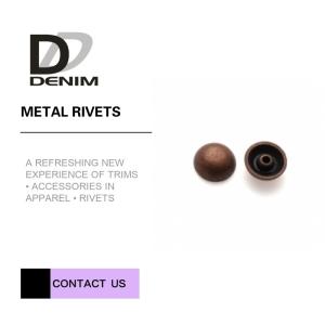 China Washable Hollow Brass Rivets Custom for Clothes Rivets Accessory wholesale