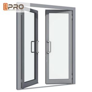 China Aluminium Double Glazed French Doors , Soundproof French Hinged Doors STEEL DOOR HINGE swing door hinge DOOR CONCEAL wholesale