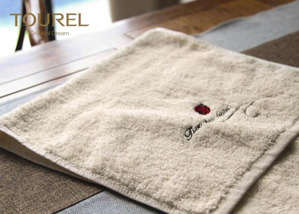 Quality 100% Cotton Original Color Hotel Plain Towel Set with Embroidery Logo for sale