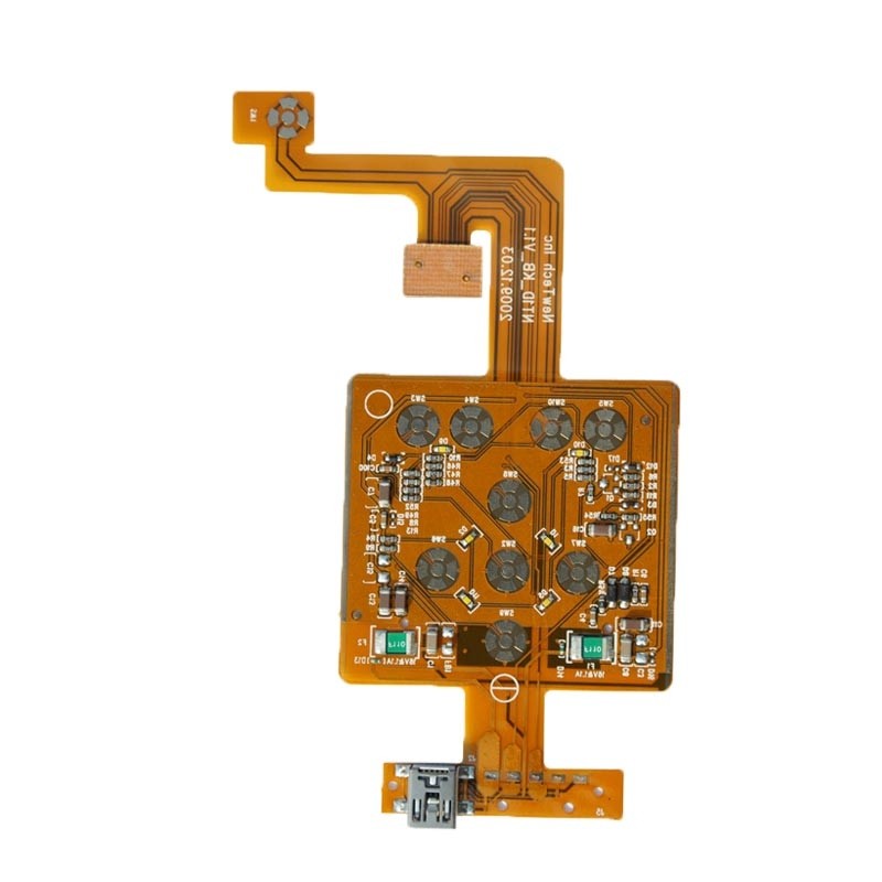 0.15mm HASL Pcb Bare Board , Manufacturing Service Round Pcb Board