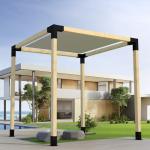 3-Way Corner Brackets Pergola Kit 4x4 Lumber 6x6 Post Anchor
