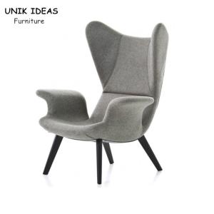 China Butterfly Upholstered Chair Single Seater Sofa With High Back Armrest 100cm wholesale