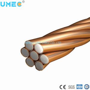 China Electric Conductor without Sheath Copper Clad Steel Wire CCS with 30% Conductivity wholesale
