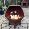 Buy cheap Decahedron Corten Steel BBQ Grill Outdoor Fire Pit And Barbecue Grill from wholesalers