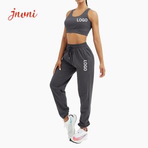 China Women Cotton Elastic 2 Pieces Sets Sleeveless Womens Loungewear Set wholesale