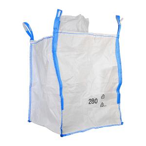 China Breathable Moistureproof U-panel PP Woven Big Tonne Bag For white roof granules on sale