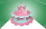 Three tier Cake Cardboard Standees , Countertop Stand up Display