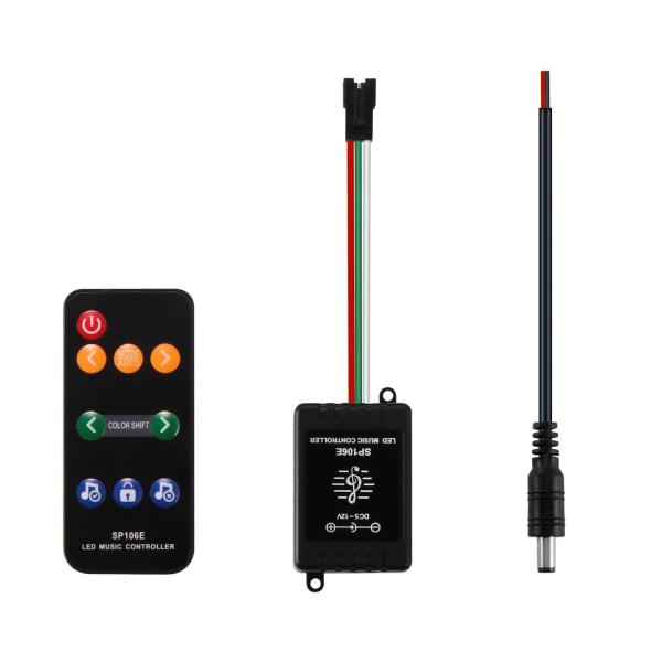 Sp106e 9keys RF Remote Control Mini Music LED Controller DC5V 12V Magic Dream