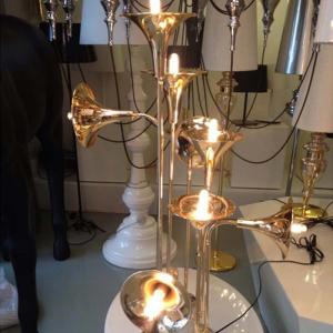 China 22 X 144cm Floor Lamps Instrument Horn Shape Led Lamps Living Room wholesale