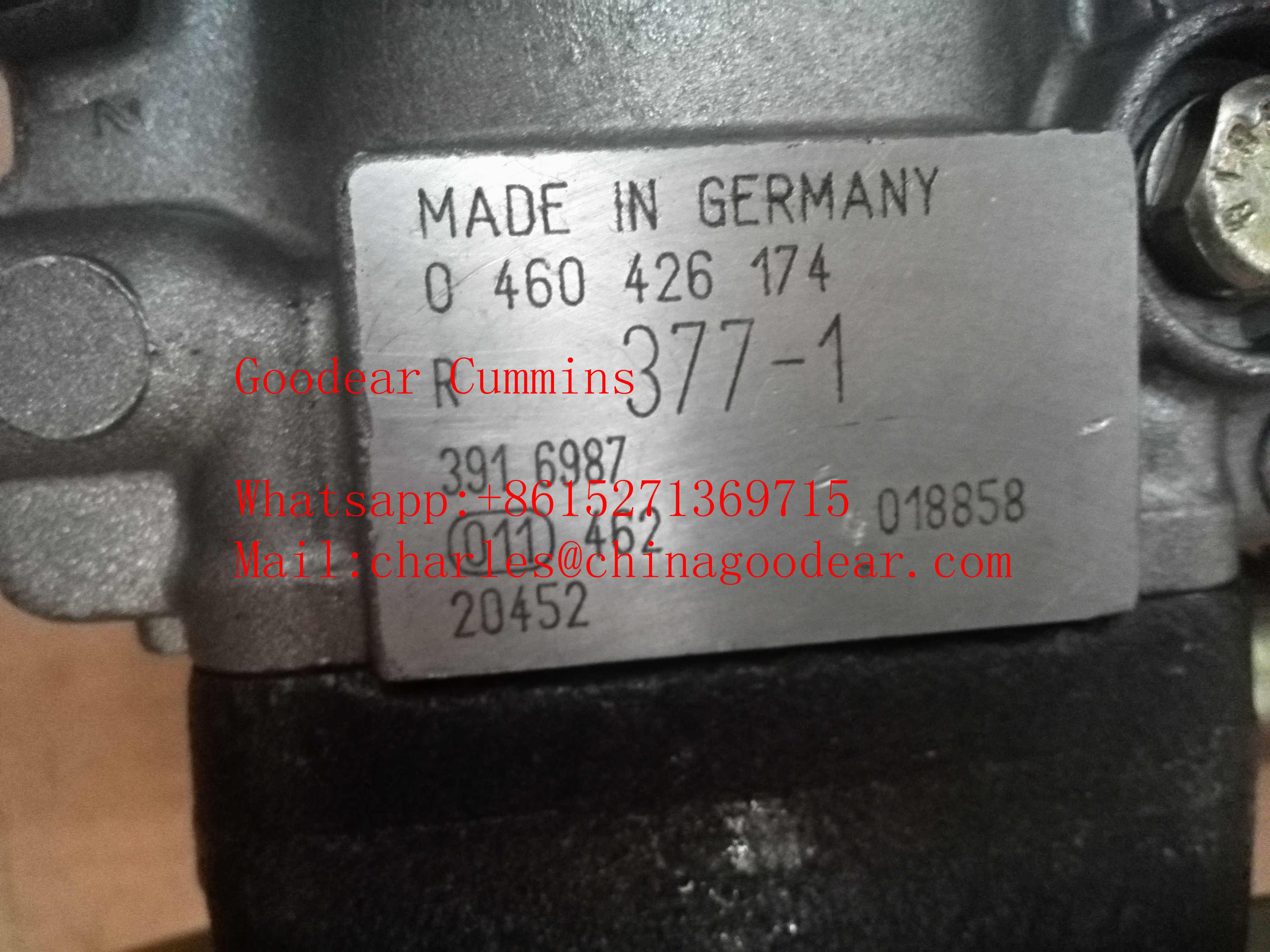 Dongfeng 6BT diesel engine fuel injection pump 3960900/3916987