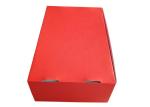Luxury Red Paper Gift Box , Corrugated Packaging Box For Hats / Decoration