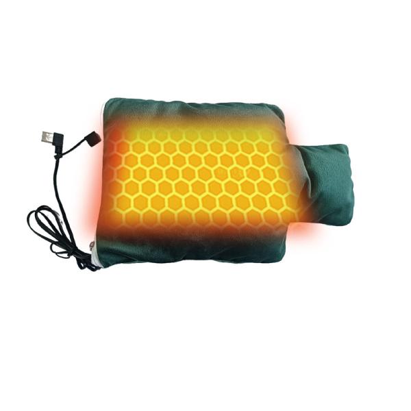 5V/2A Crystal Super Soft Fabric Electric Hand Warmer With Three Speed Temperatur