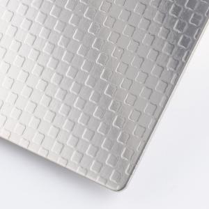 China Diamond Embossed Stainless Steel Sheet Custom Cut 3mm Thickness wholesale