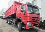 Sinotruk Howo Tipper Dump Truck 380Hp 6 × 4 With Hyva Hydraulic Cylinder For