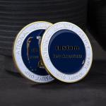 Custom Your Own Logo Enamel Coins Collections 2d 3D Double Side Brass Silver