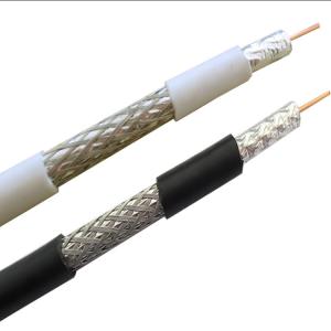 China Bare Copper Male RG6 RG11 RF CATV F6 Coaxial TV Cable on sale