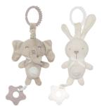 Baby Cartoon Animal Music Gum Pendant Newborn Rabbit Plush Toy