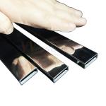 TP 201 304 316 Inox Flat PIpe 0.4mm-2.0mm Thickness Stainless Steel Rectangular