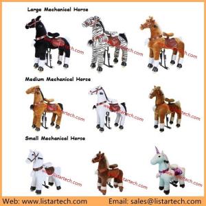 China Wholesale Plush Rocking Horse Pony on Wheels Ride on Animal Toy at Factory Direct Prices wholesale