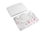 4 SC Port Fiber Optic Termination Box FTTH Fat Box Splicing Plastic White