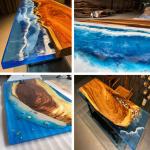 80 Shore D High Transparent Clear Epoxy Resin 3:1 For Wood Tabletop