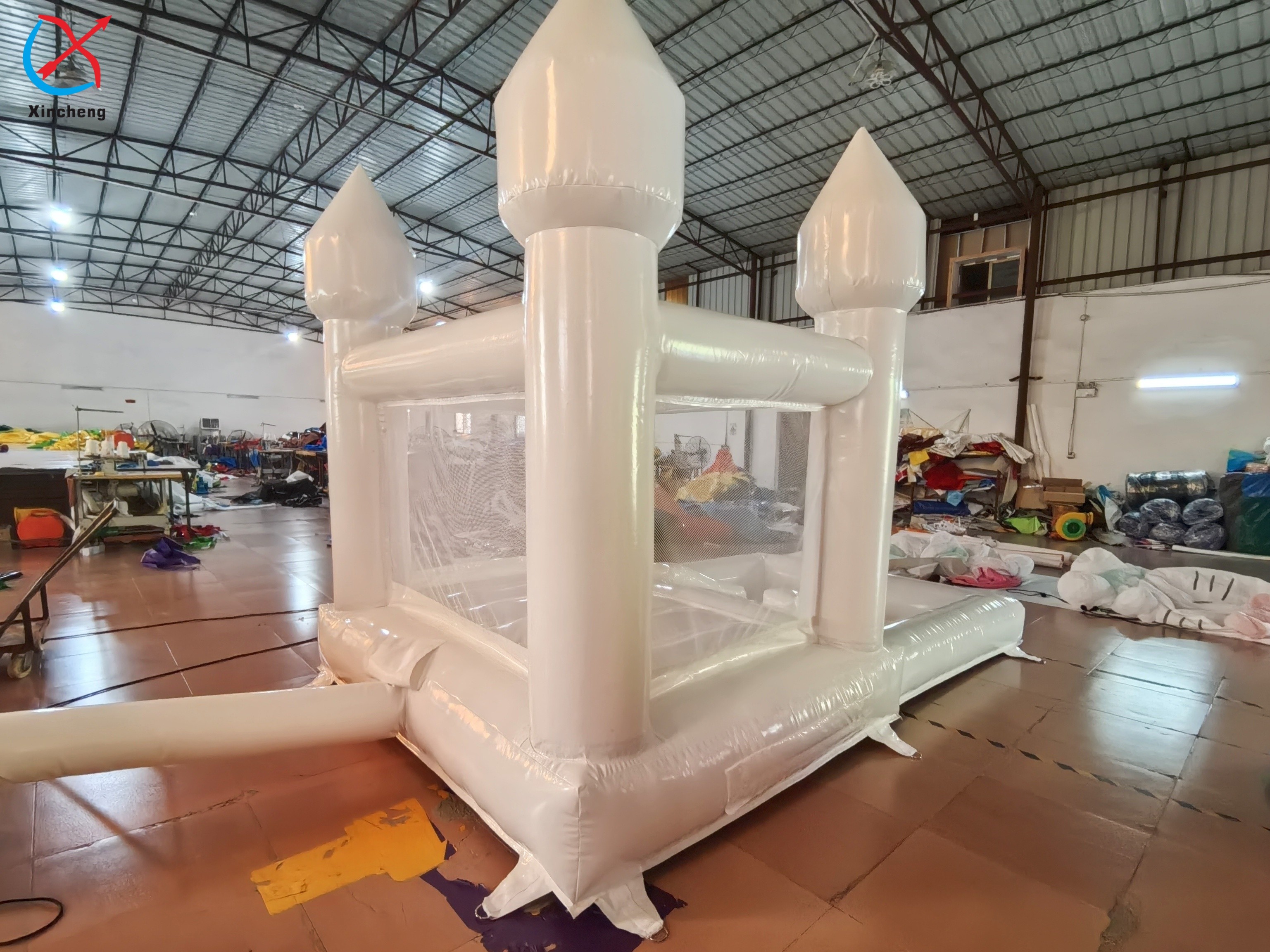 Manufacturer Inflatable White Wedding Bouncy House Inflatable Castle For Kids