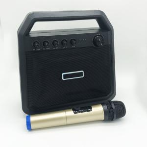 China Rechargeable Portable Bluetooth Speakers 8000mah Battery Black Karaoke Function wholesale