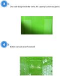 240LCustom plastic garbage bin for outdoor use, Large capacity 660 liter plastic