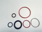 Excellent Chemical Resistance 70-90 HRD Black Coated PTFE Rubber O Ring for