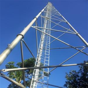 China Triangular Telecom Tubular Self Supporting Antenna Mast HDG 3 Legged Steel Lattice Tower wholesale