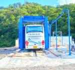 2150*4680*5510mm Mobile Automatic Bus And Truck Wash Machine