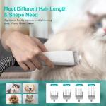 1300Pa-9000Pa Suction 5 in 1 Portable Pet Grooming Kit Vacuum Cleaner for Cats