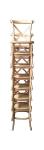 Nice design customize rattan seat chair vintage oak cross stackable dining chair
