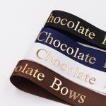 Hot Stamping Personalised Printed Ribbon Solid Color With OEM Services