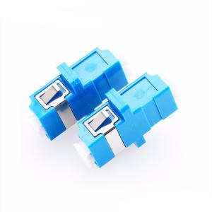 China Blue Color Fiber Optic Connector Adapters Multi Mode With Ears Welded Type wholesale