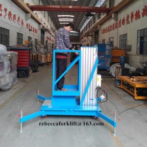 China 100kg 10 Meter Aluminum Lift Platform Electric Telescopic Boom Lift For Aerial Work wholesale
