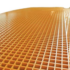 China Mesh Frp Composite Grate Decking Anti Slip Fiberglass Panel Cutting wholesale