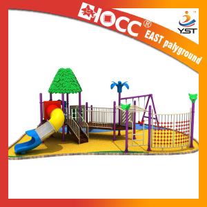 China 2 Swings Plastic Climbing Frame , 718 KG Toddler Climbing Frame And Slide wholesale