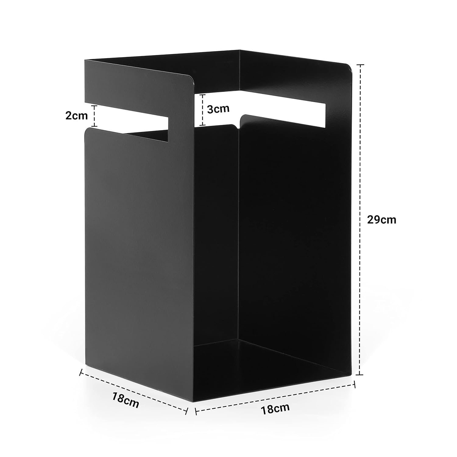 Vertical Hanging Desk Storage Organizer with Double Tiers and Solid Top made of Steel