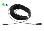 OM4 LC - LC 50 / 125 Fiber Optic Patch Cable Duplex 2.0mm With Black Connector